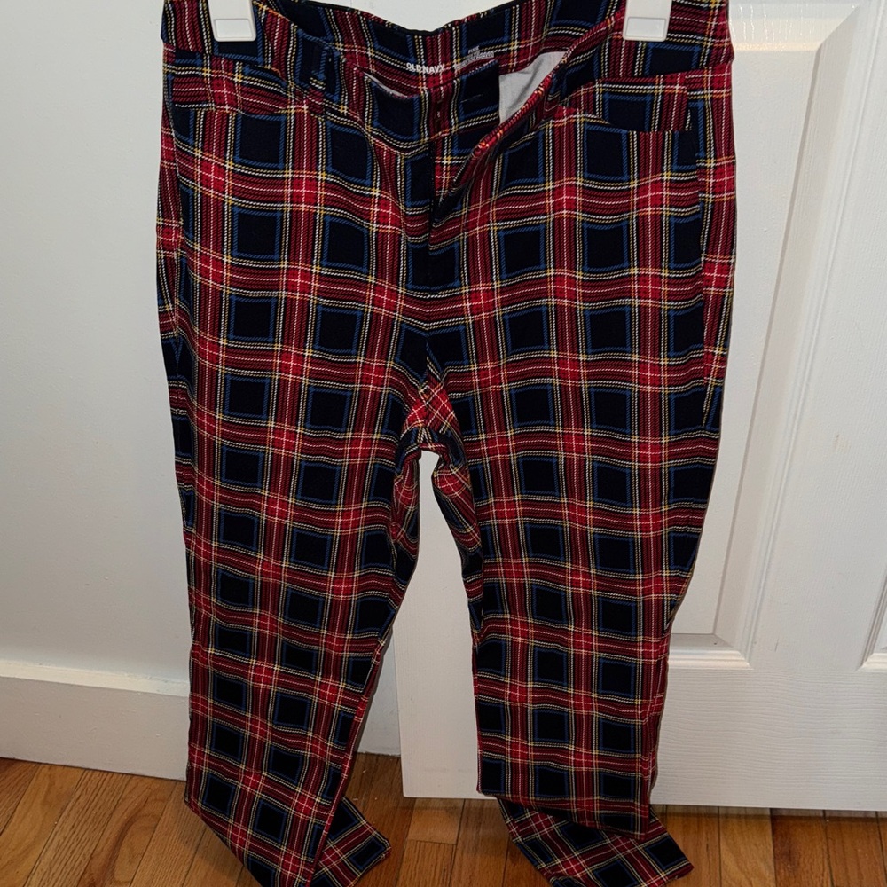 Plaid Women’s Pants - Red, Black, Yellow, Blue, & White